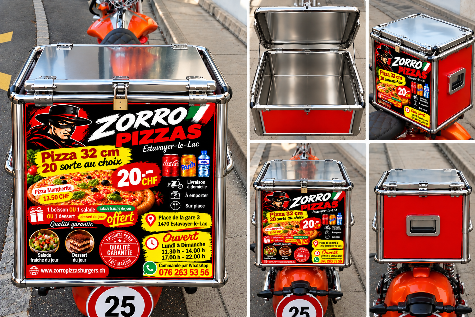 Carte ou offre Zorro Pizzas Burgers — flyer 4